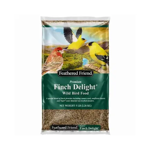 FINCH DELIGHT Series 14176 Wild Bird Food, Premium, 5 lb Bag