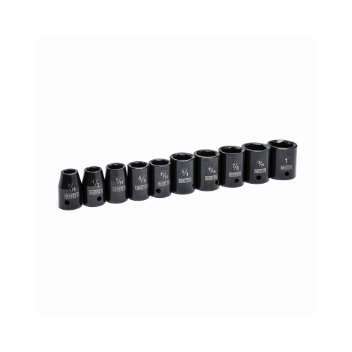 10-Pc. SAE Impact Socket Set, 1/2-In. Drive