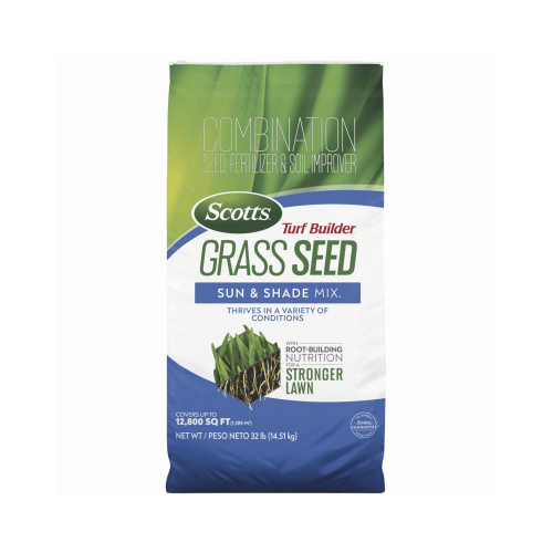 Scotts 18334 Turf Builder Grass Seed Sun & Shade Mix, 40-Lbs.
