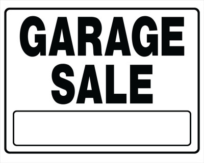 HILLMAN FASTENERS 840058 Garage Sale Sign, Black and White, 20 x 24-In.