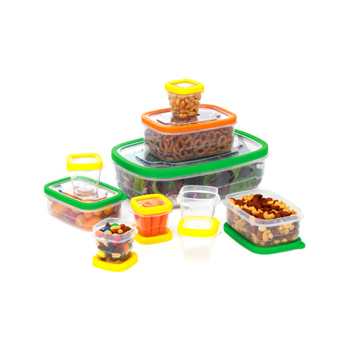 Food Storage Container Set, Plastic, 20-Pc.