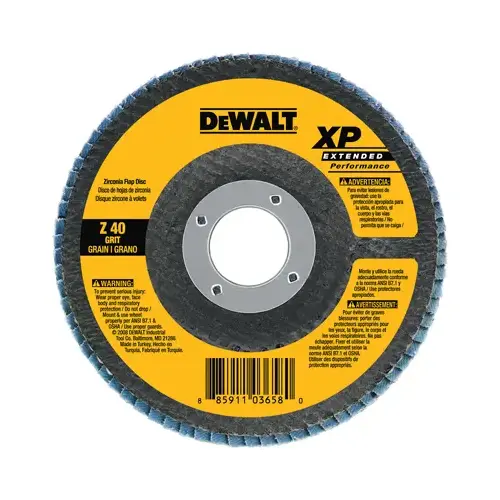 Flap Disc Premium XP 4-1/2" D X 7/8" S Zirconia Aluminum Oxide 60 Grit