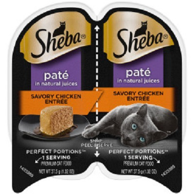 AMERICAN DISTRIBUTION & MFG CO 10184482 Perfect Portions Premium Pate Wet Cat Food, Chicken Entree, 1.3 oz. Each, 2-Pk.