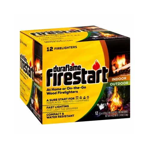Duraflame 04841 FireStart Wood Firelighters, 4.5-oz. Ea pack of 12