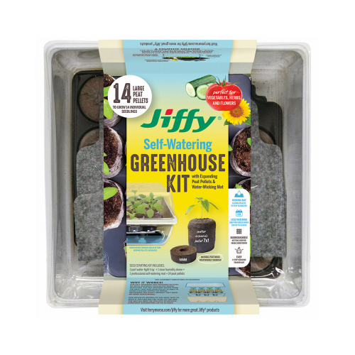 GREEN GARDEN PRODUCTS, LLC T14HG Self-Watering Greenhouse, 14-Ct.