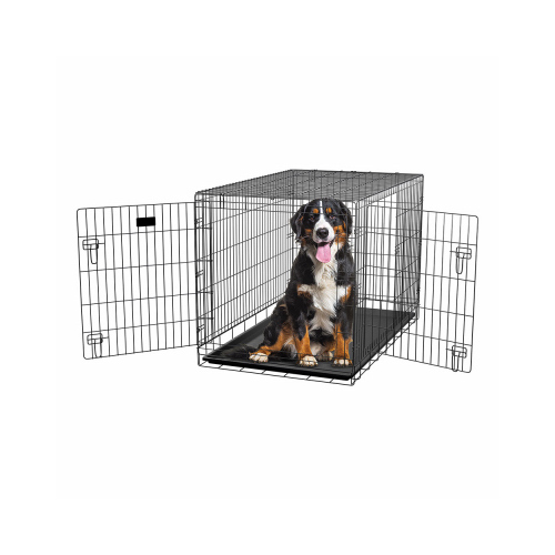 Dog Training Crate, 2 Doors, 48-In.