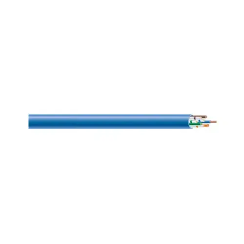 Southwire 56918949 1,000 ft. 23/4 Solid CU CAT6 CMR (Riser) Data Cable in Blue