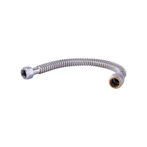 Flexible Water Heater Connector, .75-In. FIP x 24-In.