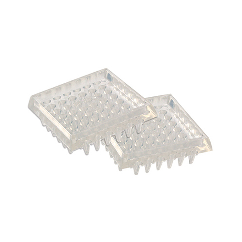 Furniture Cups, Clear Plastic, Square, Spiked, 1-7/8-In - pack of 4