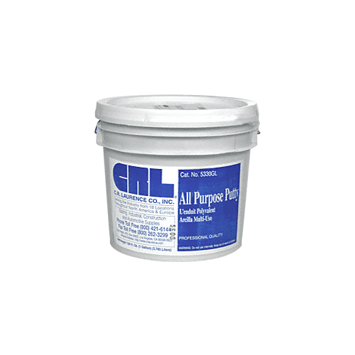 CRL 5333GLGRY Gray All Purpose Putty - 3 Gallons