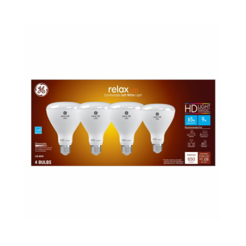 LED Bulb Relax HD BR30 E26 (Medium) Soft White 65 Watt Equivalence Frosted