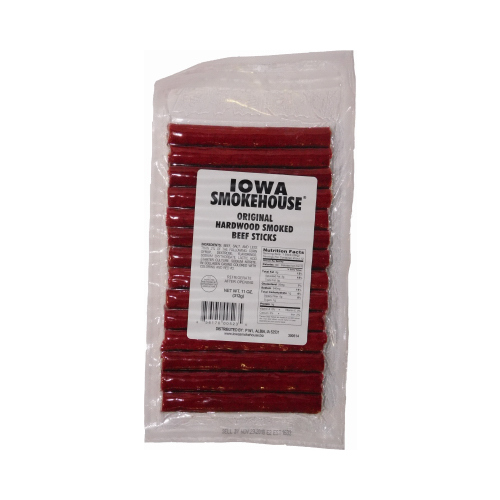 IOWA SMOKEHOUSE/PREFERRED WHOLESALE IS-HS11 Hardwood Smoked Beef Sticks, Original, 11-oz.