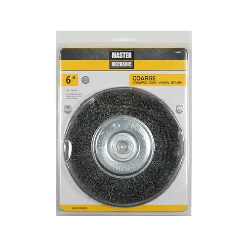 6-Inch Coarse Crimped Wire Wheel