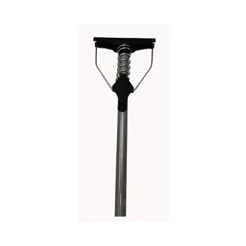 ABCO PRODUCTS 01200 Household Spring-Lever Metal Mop Handle & Plastic Head, 48 x 7/8 In.