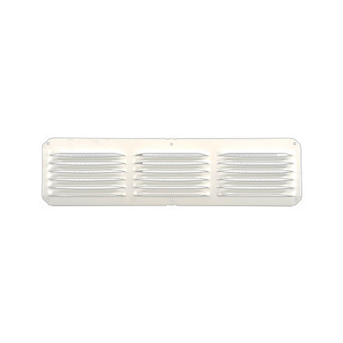 ol Cornice Vent, 4 in L, 16 in W, 25 sq-ft Net Free Ventilating Area, Aluminum, White