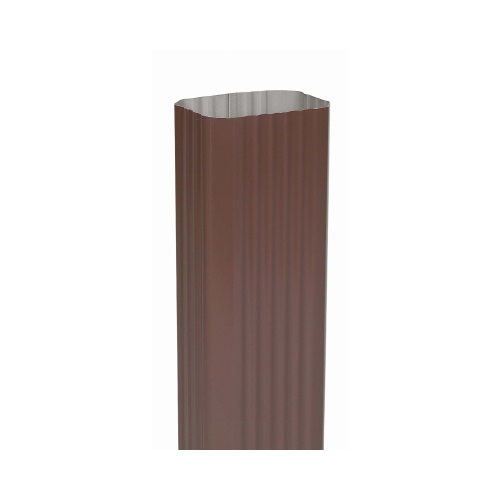 Downspout 3" H X 4" W X 120" L Brown Aluminum K Brown - pack of 10