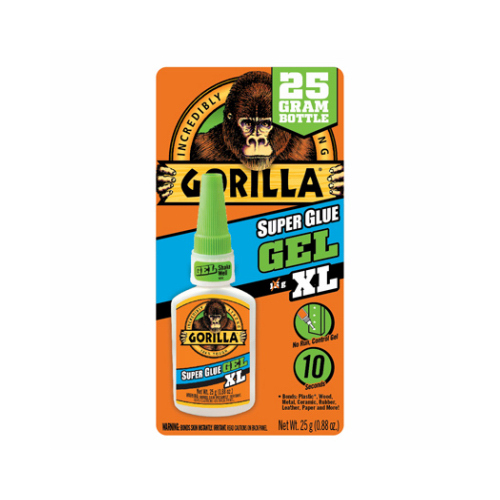 GORILLA GLUE 102433 Super Glue Clear Gel 5.5 g Bottle