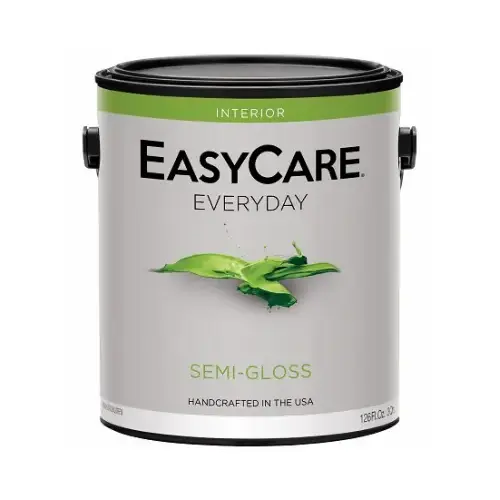 Everyday Interior Latex Paint, White Semi-Gloss, 1 Gallon