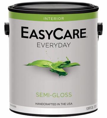 TRUE VALUE MFG COMPANY EVDSGP-GL Everyday Interior Semi-Gloss Latex Paint, Pastel Base, Gallon