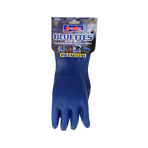 20005 Household Protective Gloves, XL, Longer Cuff, Neoprene, Blue