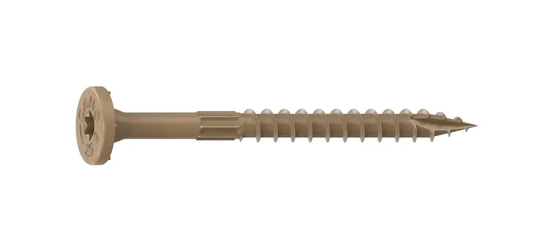 Camo 0355159 Framing Screw, 0.16 in Thread, 2-1/2 in L, Flat