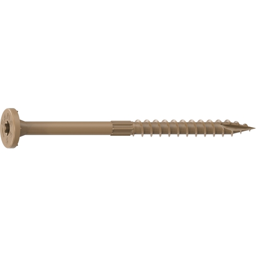 Camo 0355170 Framing Screw, 0.16 in Thread, 3 in L, Flat Head, Star Drive, Slash Point, PROTECH Ultra 4 Coated, 50