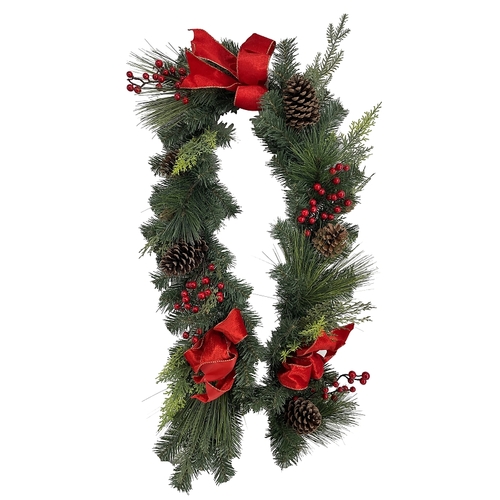 Santas Forest 37827 Classic American Garland, 6 ft