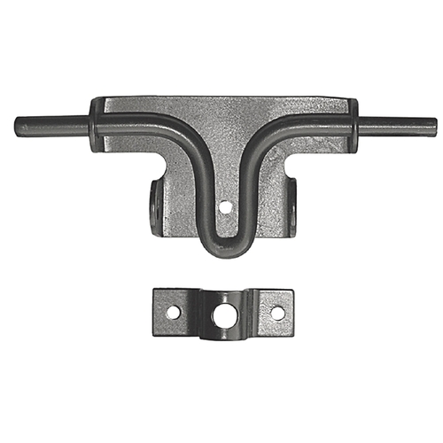 LATCH BOLT SLIDE STEEL BLK 8IN