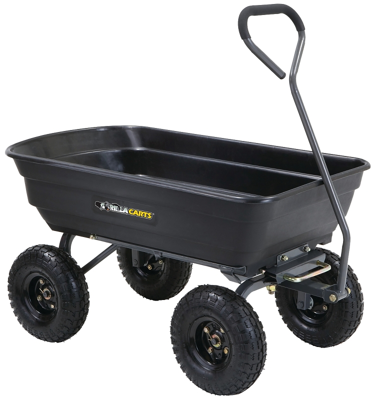 Tricam GCG-4 CART DUMP GARDN POLY 600 LB CA Black