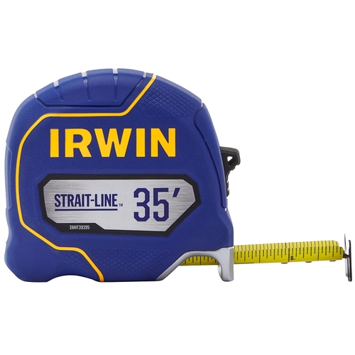 Irwin Strait-Line IWHT39395S Tape Measure, 35 ft L Blade, 1-1/4 in W Blade