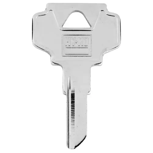 Key Blank, Brass, Nickel-Plated, For: Independent/Ilco IN26 Door Locks