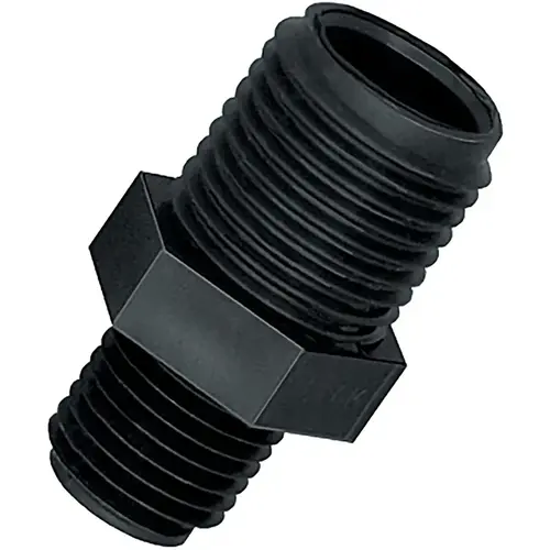 Adapter, 11/16 x 1/4 in, Male UN x MNPT, Polypropylene