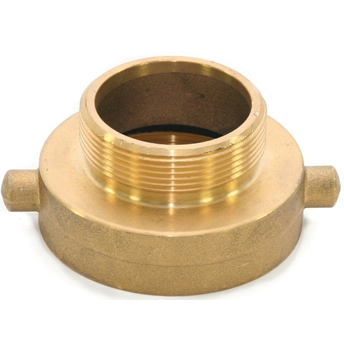 Abbott Rubber JBHA-200 Hydrant Adapter, 2-1/2 x 2 in, NST x NPT, Brass