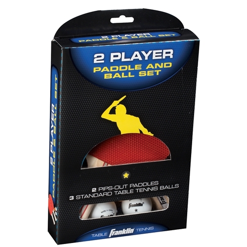 Franklin Sports 57301S11 Paddle and Ball Set, Rubber/Wood