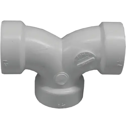 Genova 192261P/70716 700 Series 70716 Double Pipe Elbow, 1-1/2 in, Hub, 90 deg Angle, PVC, SCH 40 Schedule