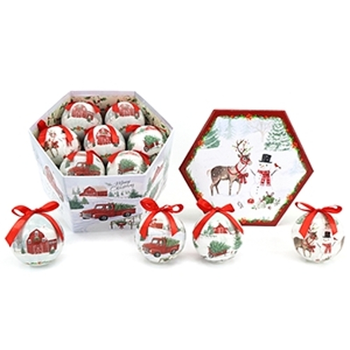 Ornament, Classic Set, with Matching Box - pack of 12