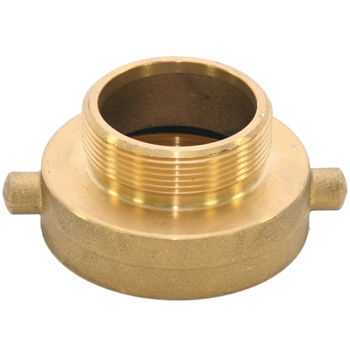 Abbott Rubber JBHA-150 Hydrant Adapter, 2-1/2 x 1-1/2 in, NST x NPT, Brass