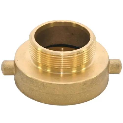 Hydrant Adapter, 2-1/2 x 1-1/2 in, NST x NPT, Brass