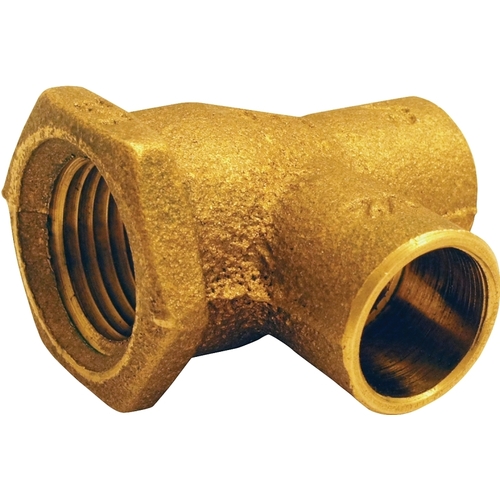 EPC 10151190 Pipe Tee, 1/2 in, Sweat x Female x Sweat, Brass