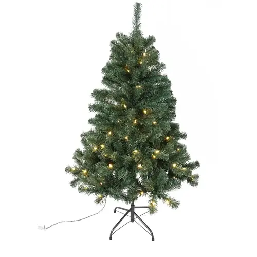 Sheared Tree, 4-1/2 ft H, Noble Fir Family, 120 W, LED Bulb, Clear Light