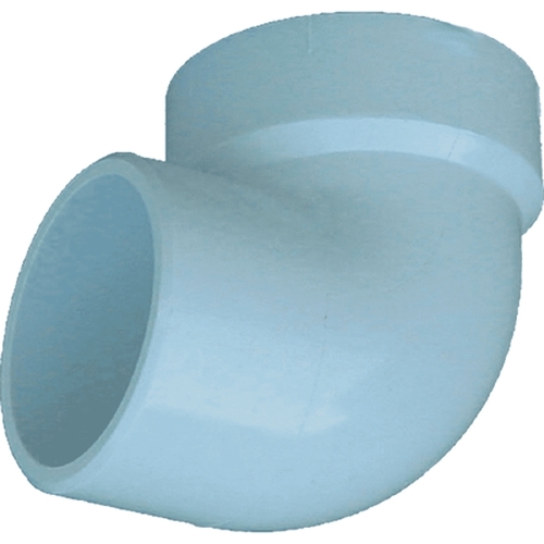 06084H Vent Street Pipe Elbow, 1-1/2 in, Hub, 90 deg Angle, PVC, SCH 40 Schedule