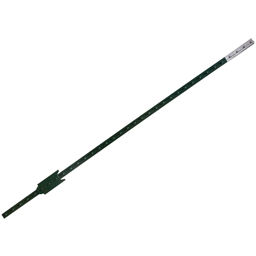T-Post, 8 ft H, Steel, Gray/Green - pack of 5