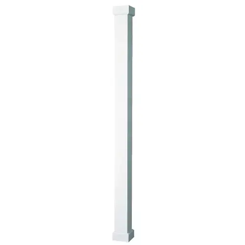 AFCO 600EC0708K Empire Series Tradition Column Kit, 8 ft H, Square, Aluminum, White