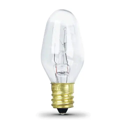 BULB INCAN NIGHT CRD SW CLR 7W - pack of 4