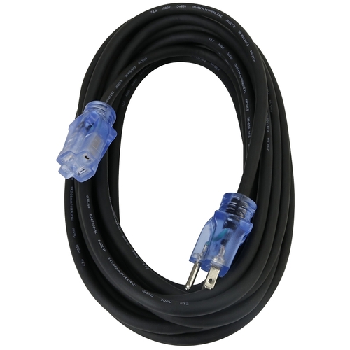 Extension Cord, Rubber, 14/3, 25 ft