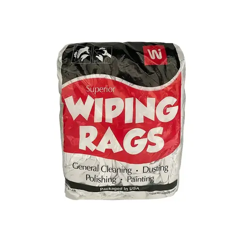 AMERICAN TEXTILE MILLS RJXW-W4C RAG PNTG&WIPING COTTON WHT 4LB