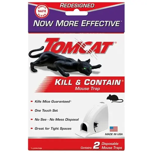 Tomcat 0360696-XCP96 Kill and Contain Mouse Trap - pack of 192