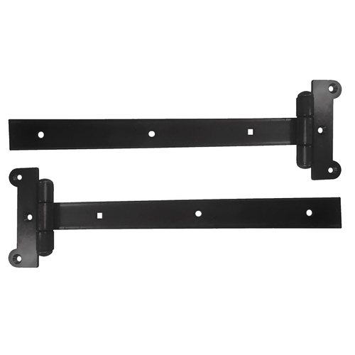 HINGE STRAP GATE STL BLK 12IN