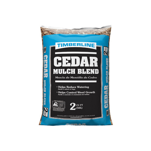 Cedar Mulch, Brown, 2 cu-ft Bag