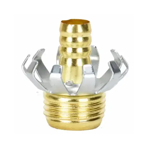 ZHEJIANG HONGCHEN IRRIGATION 30070 Clincher Hose Repair, 1/2-In. Male, Brass